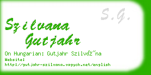 szilvana gutjahr business card